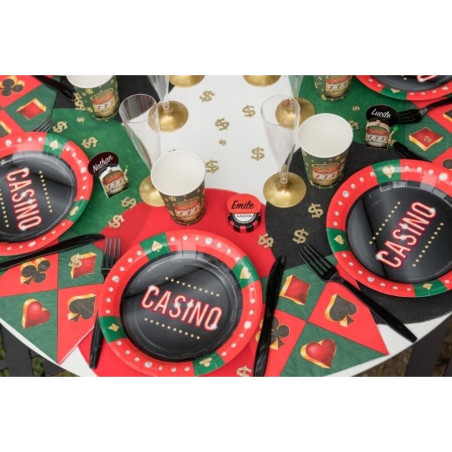 Casino Servetten - 33x33cm - 20st-2