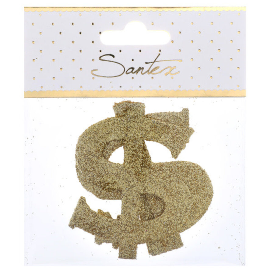 Casino Glitter Confetti $ - 6 st - 5 x 7 cm-2
