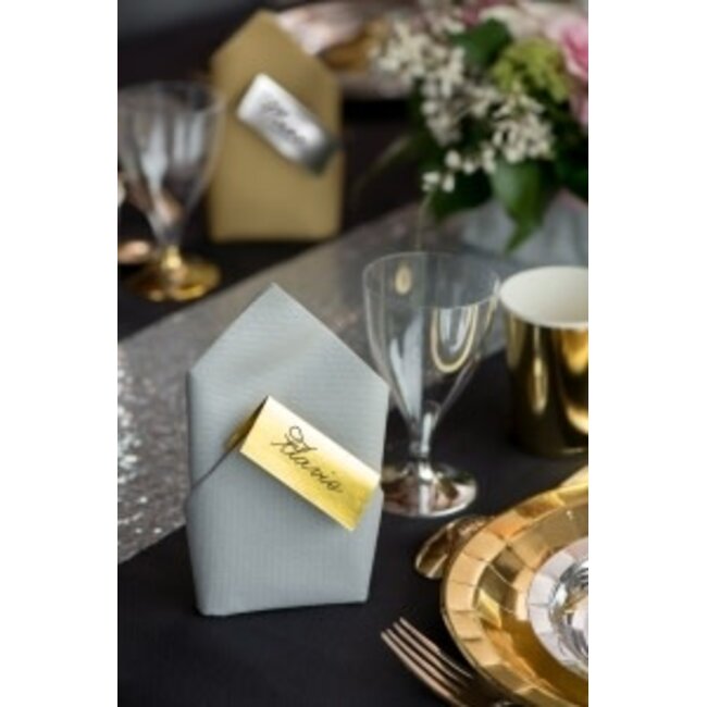 Naamkaartjes Metallic Goud