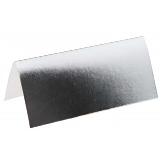 Santex Naamkaartjes Metallic Zilver