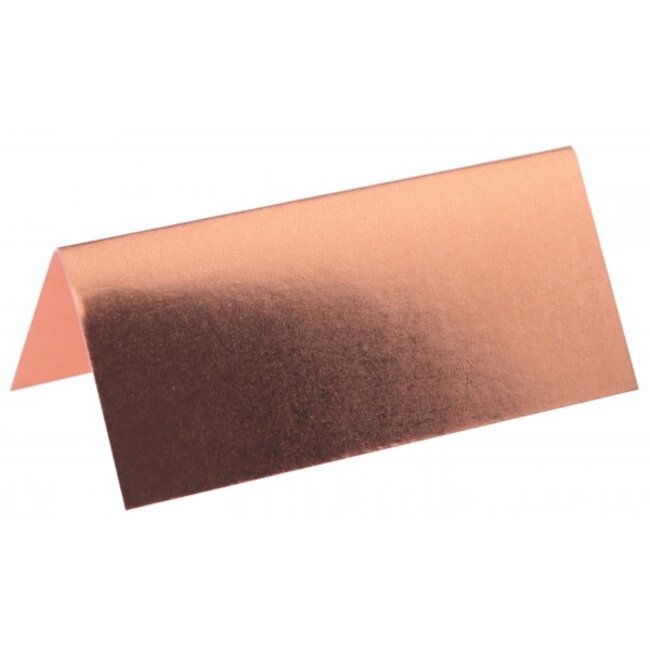Naamkaartjes Metallic Rosé Gold
