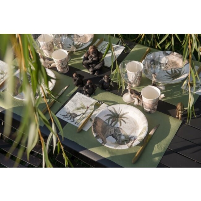 Tafel Loper Olijf Groen - 4,8 mtr x 40cm