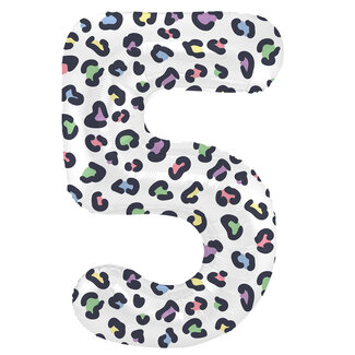 Folatex Folieballon Cijfer 5 Panter - 86 cm