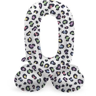 Folatex Folieballon met Standaard Cijfer 0 Panter - 72 cm