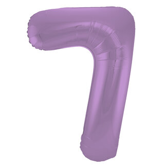 Folatex Folieballon Cijfer 7 Mat Pastel Lila