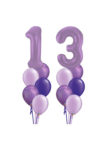 Double Numbers Perfect Purple Set 