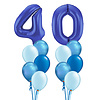 Qualatex Double Numbers Pretty Blue Set