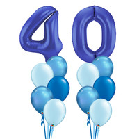 Double Numbers Pretty Blue Set