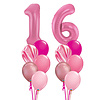 Qualatex Double Numbers Beautiful Pink Set