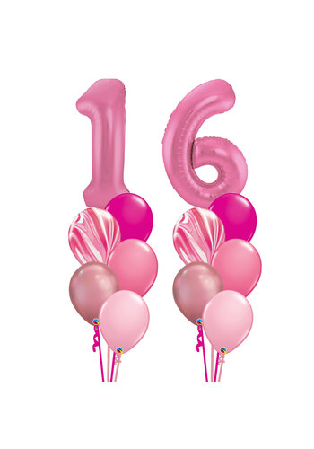 Double Numbers Beautiful Pink Set 