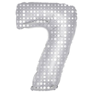 Folatex Folieballon 7 Zilver Dots