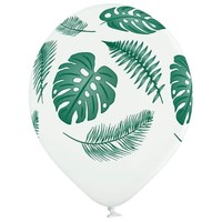 Ballonnen Tropical Leaves (28cm) - 6 st