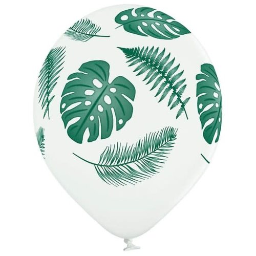 Ballonnen Tropical Leaves (28cm) - 6 st 