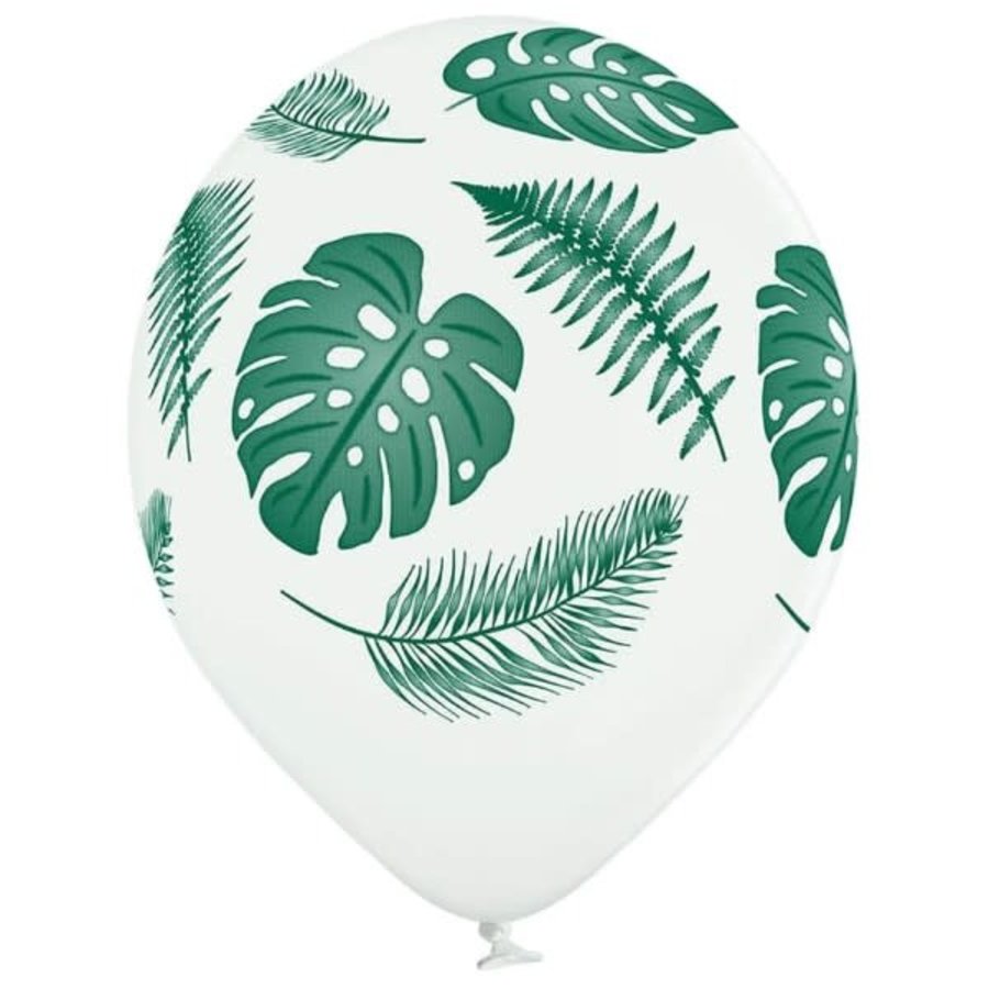 Ballonnen Tropical Leaves (28cm) - 6 st-1