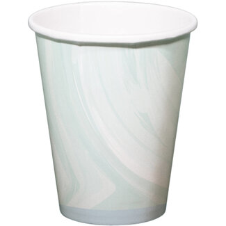 Folat Bekertjes Marmer Blauw - 6 st - 250ml