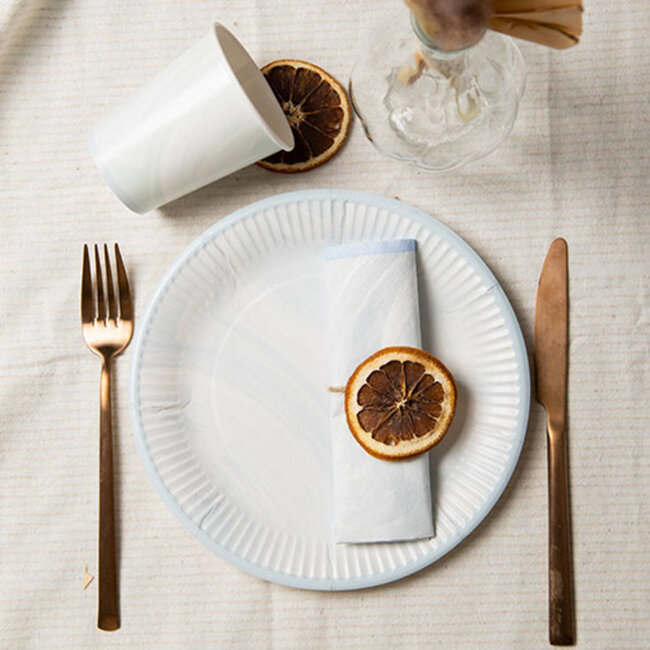 Bekertjes Marmer Blauw