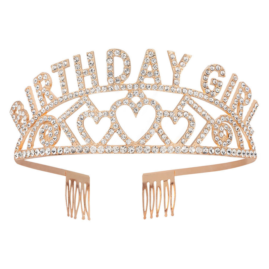 Metalen Tiara Birthday Girl-2