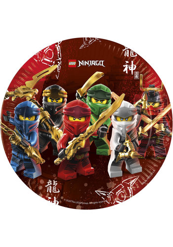 Bordjes Lego Ninjago - 8st - 24cm 