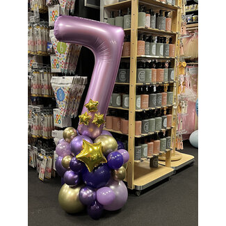Sempertex Cijfer Decoratie - You're a Star - Lila