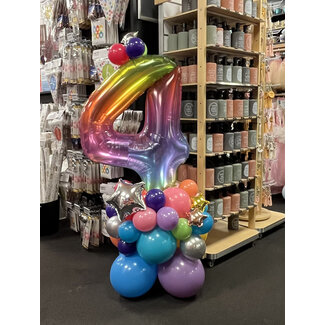 Sempertex Cijfer Decoratie - You're a Star - Rainbow