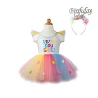 thumb-Birthday Girl Dress and Headband-2