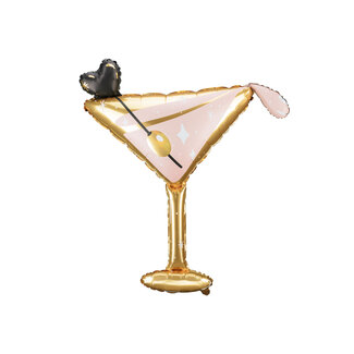 PartyDeco Folieballon Cocktail Glas - 126x93cm