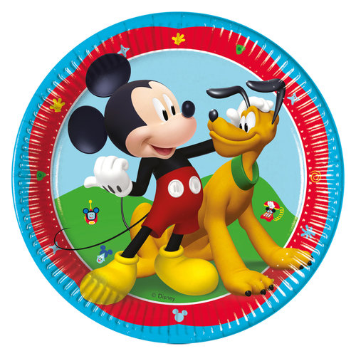 Mickey Mouse bordjes 20cm - 8 stuks 