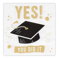 Boland Papieren Bordjes 'YES! YOU DID IT'