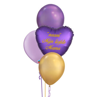Qualatex Moederdag Set Purple Met Eigen Naam
