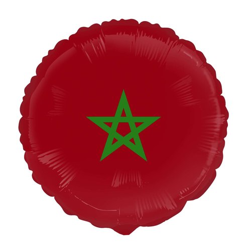 Folieballon - Marokkaanse Vlag - 45cm 