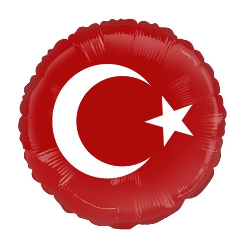 Folieballon - Turkse Vlag - 45cm 