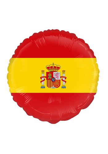 Folieballon - Spaanse Vlag - 45cm 
