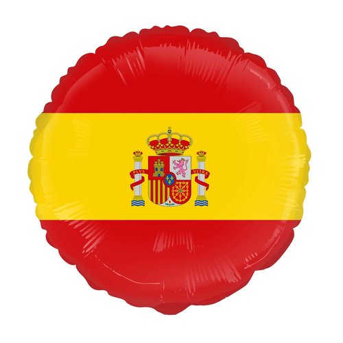 Folieballon - Spaanse Vlag - 45cm 