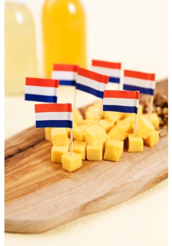 Prikkertjes Nederlandse Vlag - 50 stuks 