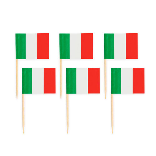 Prikkertjes Italiaanse Vlag - 50 stuks 