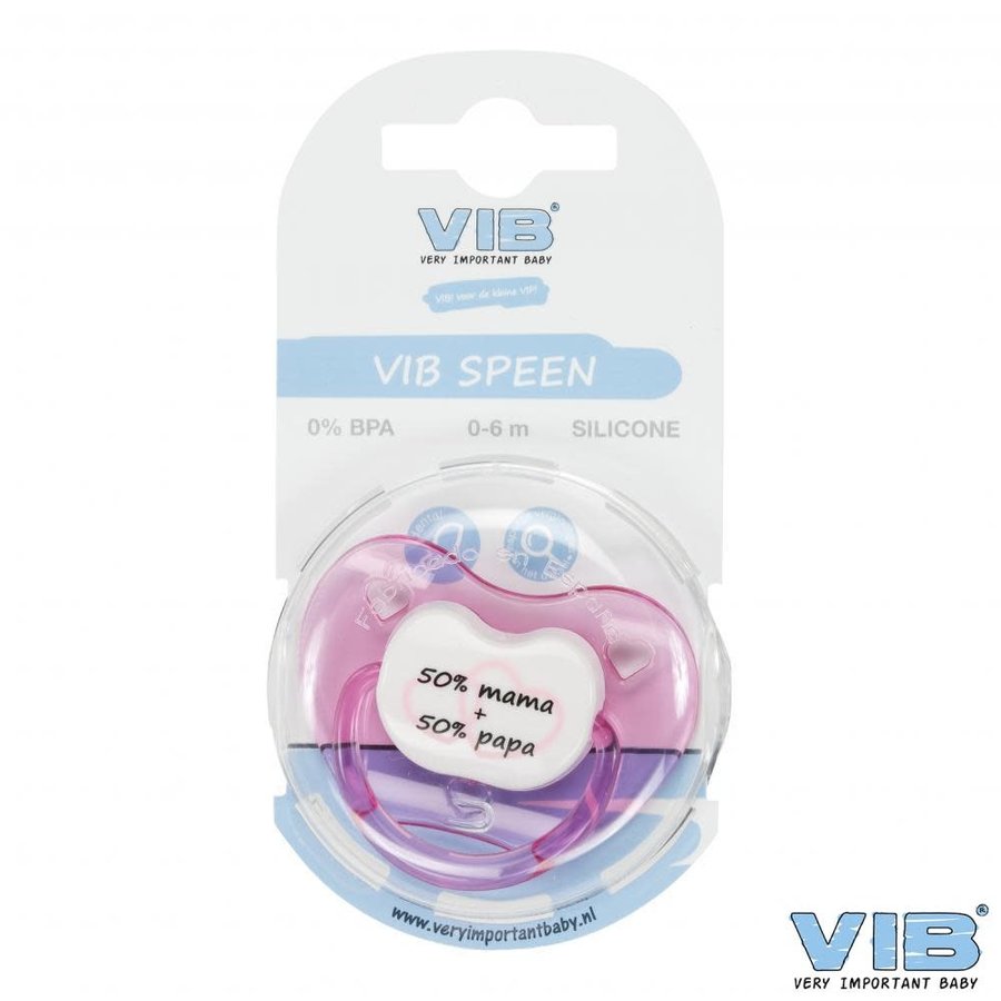 Speen - Roze 50%Mama + 50%Papa-1