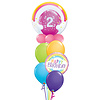 Qualatex Double Bubble Rainbow Balloon Set