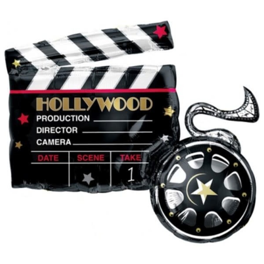 Folieballon Hollywood Lights Camera Action-1