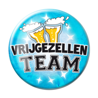 Button XL - Vrijgezellen Team Heren