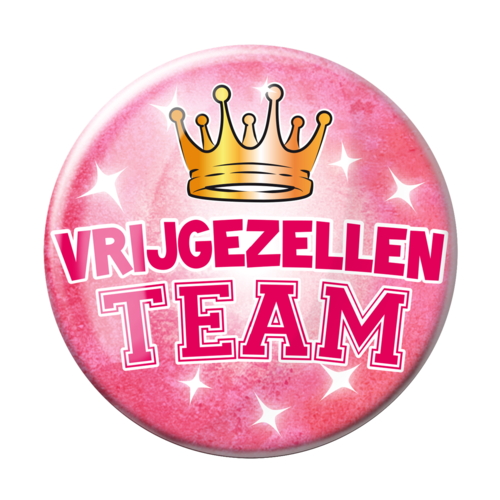 Button XL - Vrijgezellen Team Dames - 10x10cm 