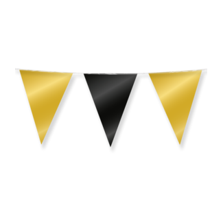 Paperdreams Vlaggenlijn Gold & Black - 10 meter