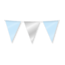 Paperdreams Vlaggenlijn Light Blue & Zilver - 10 meter