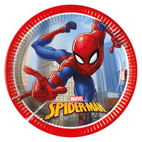 Spiderman bordjes 20cm- 8 stuks