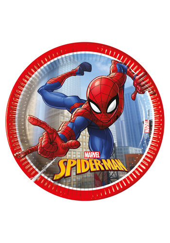 Spiderman bordjes 20cm- 8 stuks 