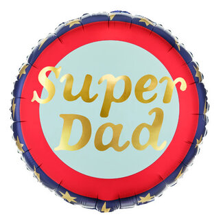 PartyDeco Folieballon Super Dad - 45cm