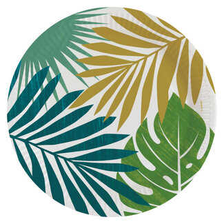 Amscan Palmbladeren Bordjes - 8st - 23cm