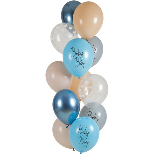 Ballonnen Baby Boy - 30cm - 12 stuks 