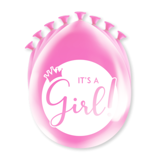 Paperdreams Ballonnen It's a Girl - 8 st - 30cm