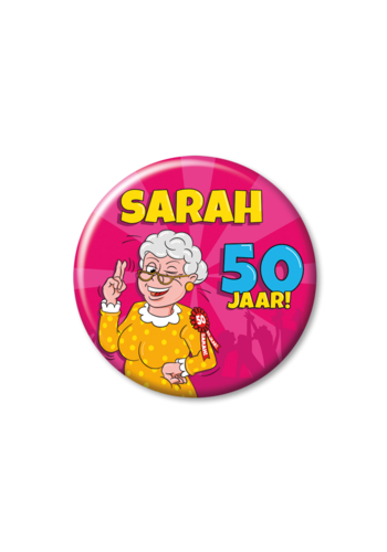 Button - Sarah 50 jaar 