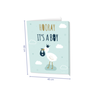 Paperdreams Newborn Baby Boy - Decoration Sign